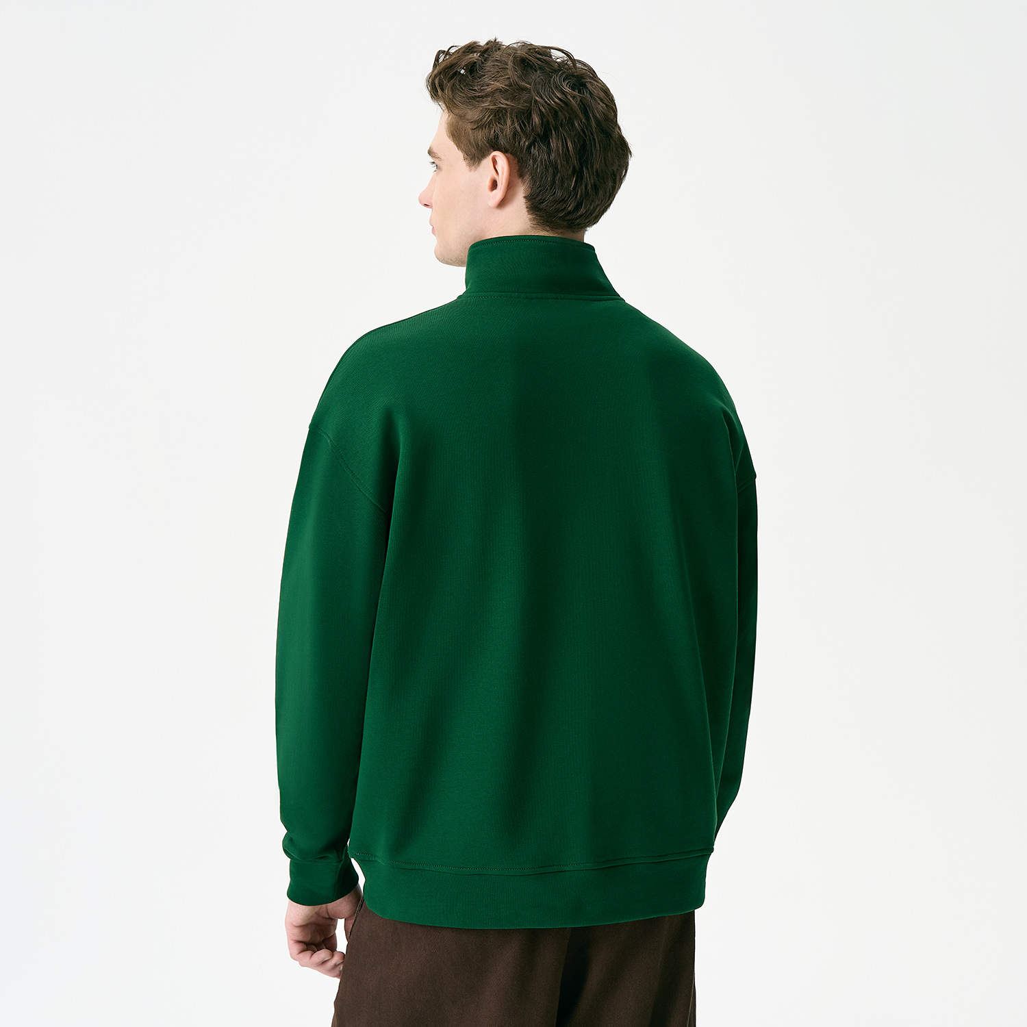 Толстовка на молнии унисекс Флоу (Flow), зеленая, размер 3XL/4XL