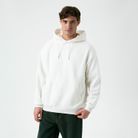 Худи релакс унисекс Баланс (Balance), с начесом, белый, размер 3XL/4XL